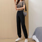 Gray Sweatpants Women's Trousers Spring and Summer Thin Spring and Autumn Casual Black Nine-point Loose-fitting Trousers