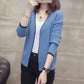 Cardigan Knitted Jacket Women's Spring and Autumn Tops Western Style Loose Sweater Outer Wear Trendy