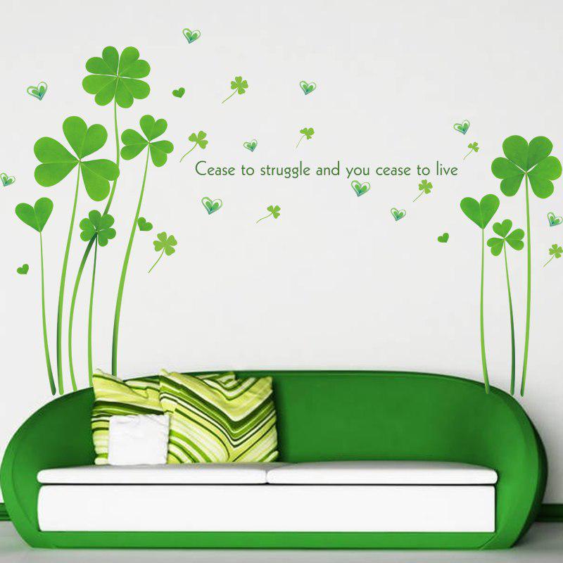 Big Size Clover Wall Stickers Home Decor Living Room Bedroom Bathroom Children Room Wall