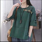 Large Size Short Sleeve Shirt Women Cotton Shirt Bear Print Casual Pullover Thin T-shirt