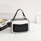Fashion Women Contrast Color Shoulder Bag Messenger Crossbody Bag Wide Chain Handbag