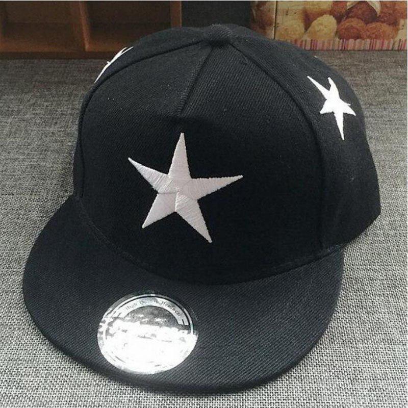 Fashion Boy Children Baseball Caps Pentagram Embroidery Hip Hop Hats Sun Hat Outdoor Shade Cap