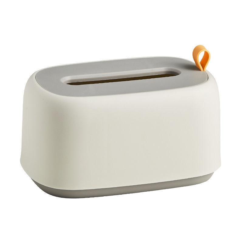 Tissue Box Multipurpose Tissue Box Cover Napkin Holder Home Office Remote Control Storage Wipes Box Desk Organizer Built-in Spring for Convenience