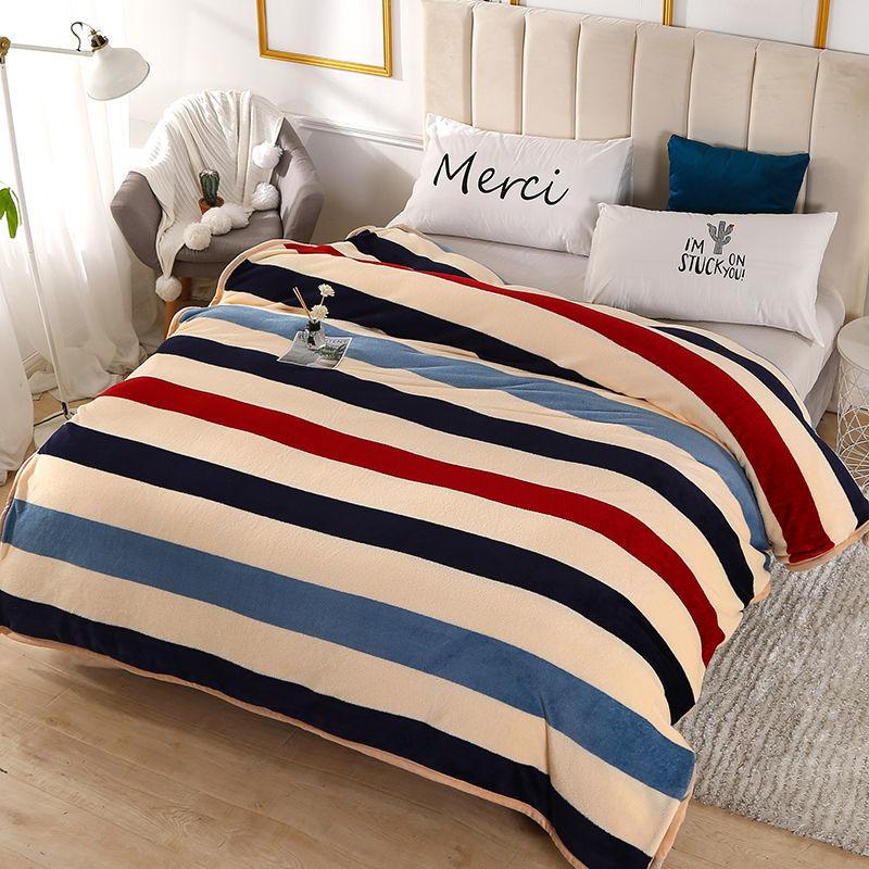 Flannel Blanket Coral Fleece Blanket Fleece Sheet Cover Blanket Four Seasons Universal Multi-Size Single Double Student Dormitory Sheets