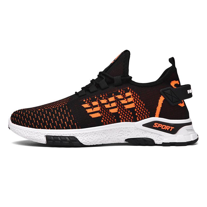 Men's Shoes Spring and Summer New Style Mesh Breathable Casual Shoes Cross-border Sports Shoes Foreign Trade Students Running Shoes Trendy Shoes