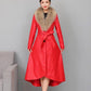 Winter Women's Fur Coat  Plush Thickening Medium Length Women's Leather Coat Slim Closing Woman Parka Coat