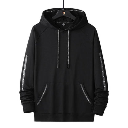 Spring and Autumn Men's and Women's Cotton Hoodies Loose Plus Size Movement Casual Solid Color Top