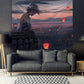 Bedroom Background Hanging Cloth Home Decoration Net Red Live Bedside Ghost Knife Ice Princess Comic Fabric