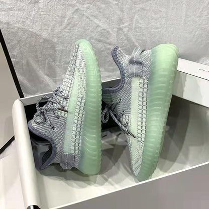 Women's Luminous Mesh Sneakers Spring Summer Breathable Mesh Shoes Students All-match Running Shoes Ladies Sneakers Casual Shoes