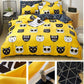 Four Seasons Simple Embroidery Four-piece Household Thickening Brushed Duvet Cover Dormitory Bedding Set