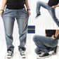 Autumn Thin Loose Large Size Jeans Fat Trousers Stretch Comfortable Men's Trousers