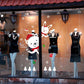 Christmas Wall Sticker Shopping Mall Shop Decoration Window Glass Door Sticker Rabbit Bear Snowflake