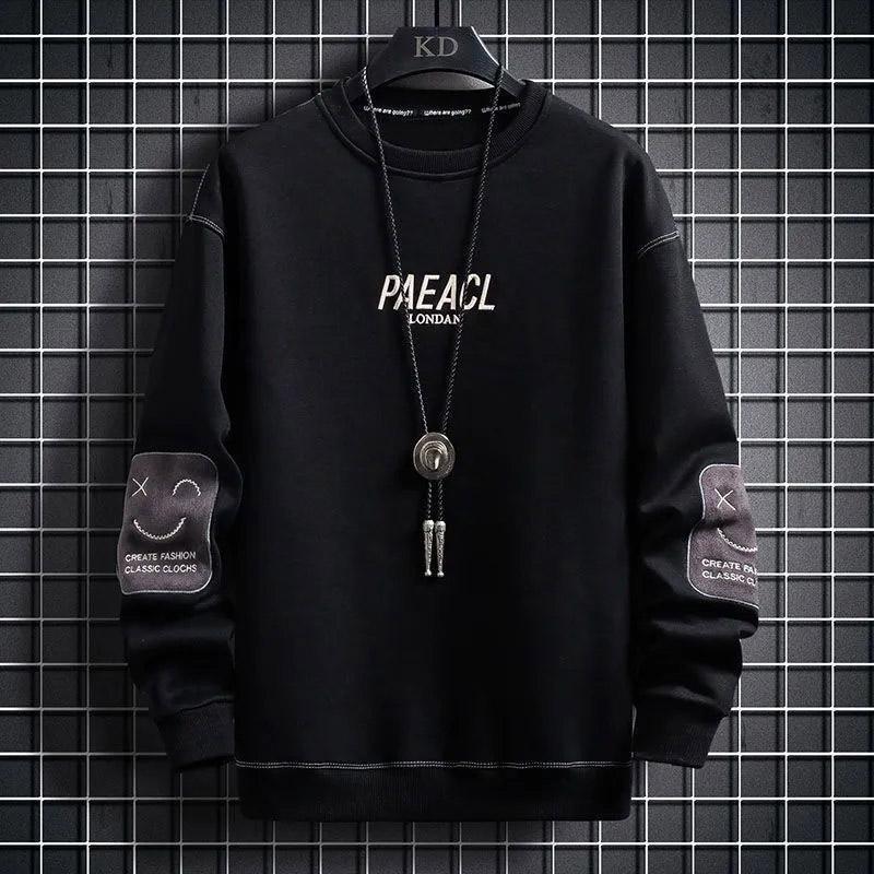 Spring and Autumn Sweater Men's Loose Round Neck Long-sleeved Sweater Korean Version All-match Solid Color Male Student Autumn Clothes