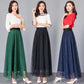 Large Size All-match A-line Long Skirt Women's Spring and Autumn Lace Elastic High Waist Mid-length Skirt