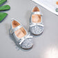 Girls' Leather Shoes Spring Summer Non-slip Soft-soled Children's Single Shoes Baby Peas Shoes Crystal Girl Princess Shoes