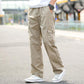 Summer Thin Straight Overalls Men's Large Loose Outdoor Casual Pants Multi Pocket Long Pants