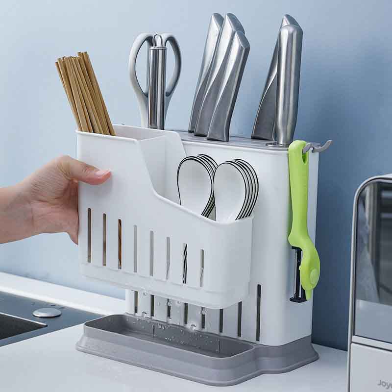 Kitchen Rack Countertop Knife Rack Supplies Storage Family Chopsticks Cage Knife One