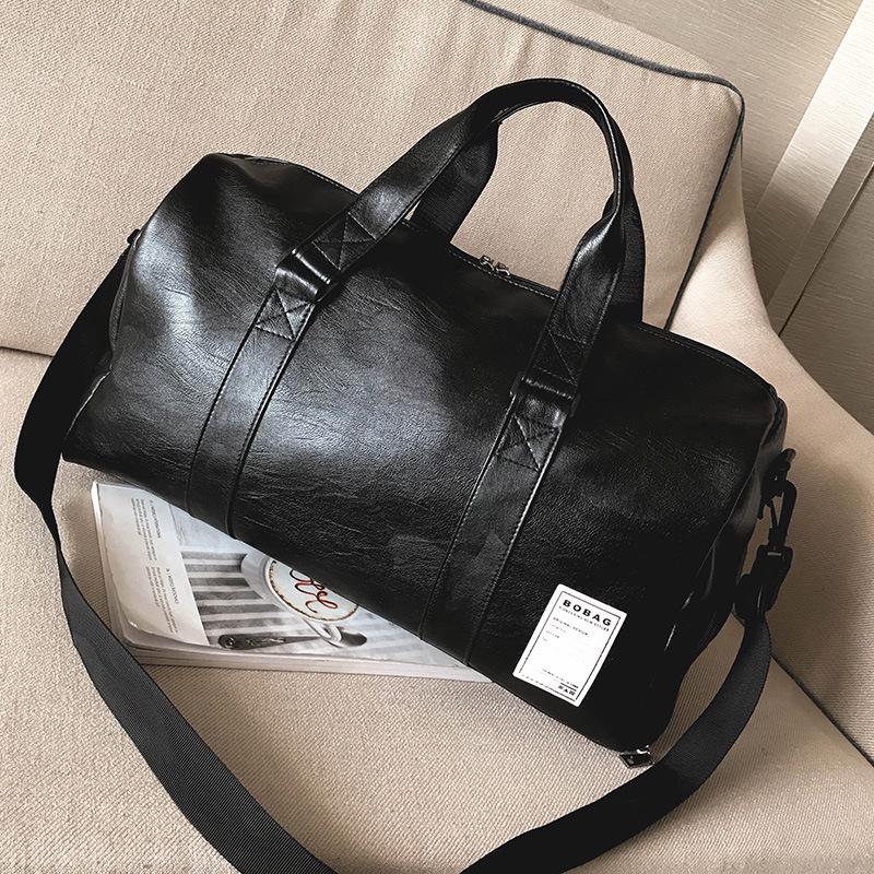 Short-distance Travel Bag Men Black Waterproof Large-capacity Handbag Sports Fitness Training Bags