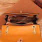 Ladies Leather Texture Brown Bag Camellia Casual Fashion Versatile One Shoulder Messenger Bag