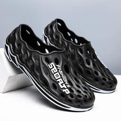 Summer Men's Beach Sandals Waterproof Hollow Breathable Running Casual Shoes