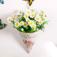 Hanging  Artificial Flower Floral Decoration Wall Hanging  Living Room Flower Basket Pastoral  Rose Flower Simulation Flower Wall Hanging