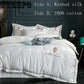 European Ice Silk Cotton Bed Four-piece Cotton Quilt Cover Summer Silk