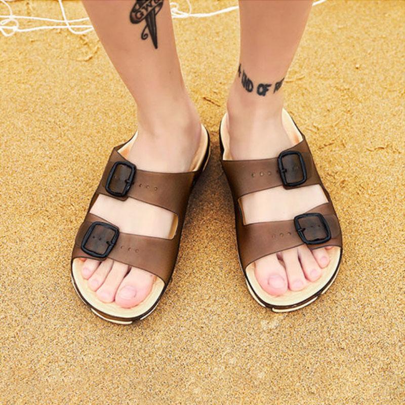 Summer Men's Slippers Breathable Man Sandals Plus Size Male Quick Dry Beach Shoes Flip Flops Sandalias