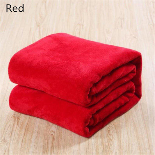 Home Textile Flannel Weighted Blanket Super Warm Soft Solid Blankets 70x100/100x140/120x200/150x200/180x200/200x230cm