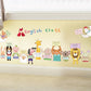 Cartoon animal wall stickers children room cabinet porch kindergarten layout English class wallpaper