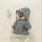 Children's Clothing Cotton Winter Clothing Suit Plus Velvet Thickening Cartoon Male and Female Baby Korean Children Hooded Jacket