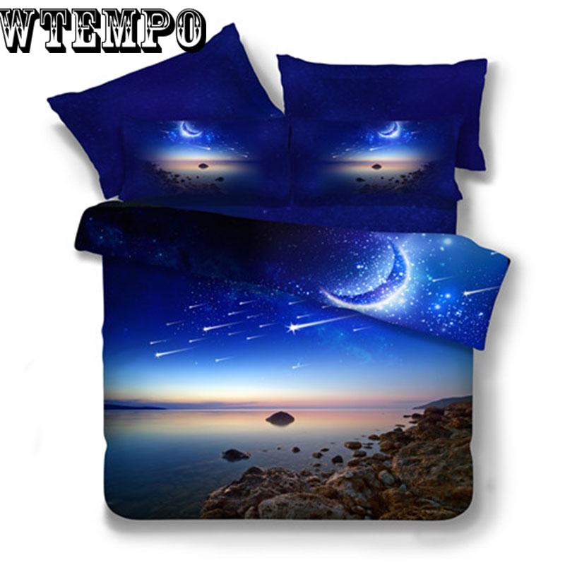 3d Galaxy Bedding Sets Universe Bedspread Bed Linen Bed Sheets Pillowcase Duvet Cover Set