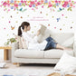 3D bird language floral room floor stickers kindergarten decoration stickers live with smile