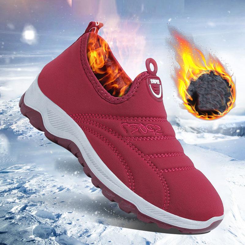 Cotton Shoes Women Winter Plus Velvet Warm Cotton Boots Snow Boots Non-slip Shoes Sports Shoes Casual Shoes