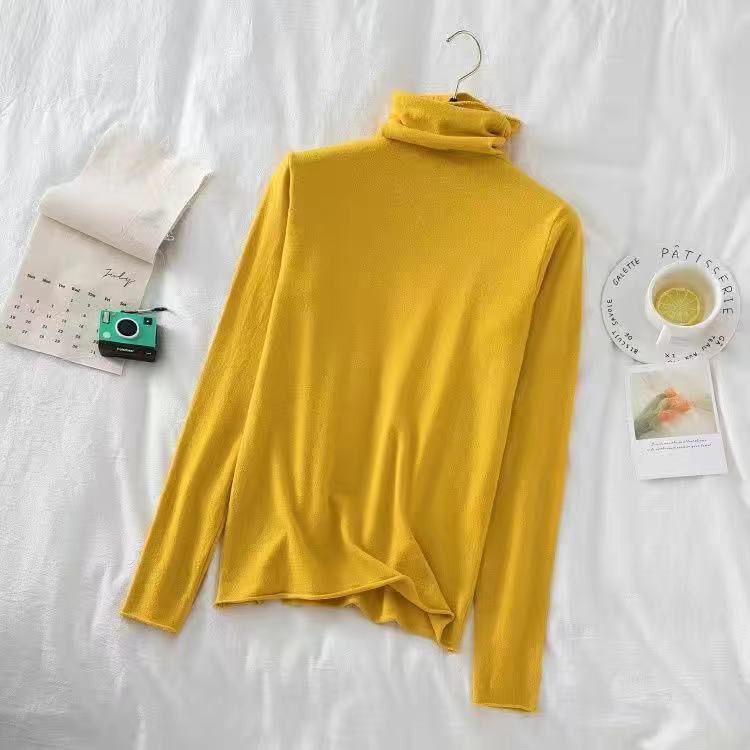 Turtleneck Women Pullover Sweater Spring Jumper Knitted Basic Top Fashion Autumn Long Sleeve Korean Ladies Clothes