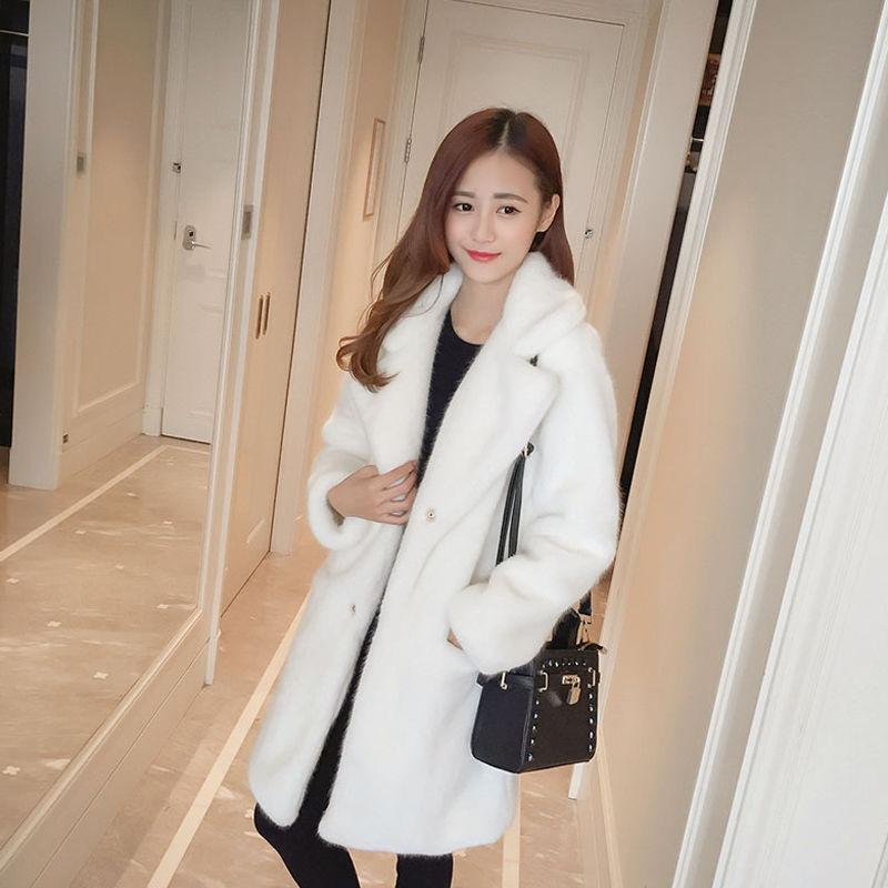 Winter Woman's Cotton Wool Coat Winter Cold warm Long sleeve fur jacket Trend Large size Fur coat