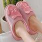 Men's and Women's Cotton Slippers Autumn and Winter Cute Cartoon Couple Bag with Indoor Fleece Warm Home Slippers