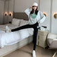 Autumn and Winter Modal High Waist Pocket Women's Outer Wear Large Size Wild Fitness Yoga Body Shaping Leggings