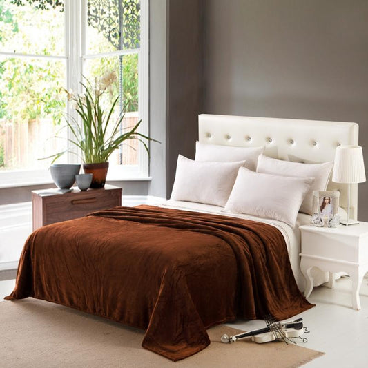 Blanket Winter Soft Flannel Warm Coral Fleece Sheet Coral Fleece Blanket Pure Color Fly Flee Fleece Blanket Towel Quilt