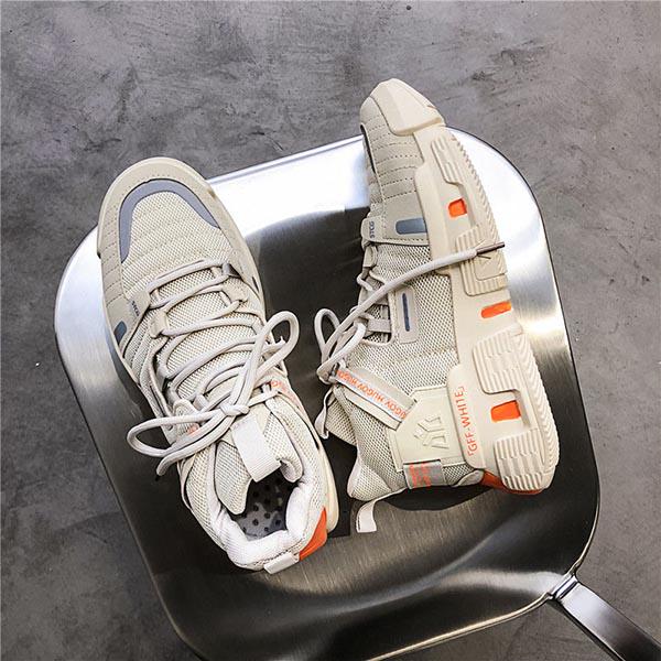 Plus Size 39-44 Summer Men Breathable Black Mesh Sneakers Comfortable Basketball Shoes Non-slip Running Shoes Outdoor Travel Shoes