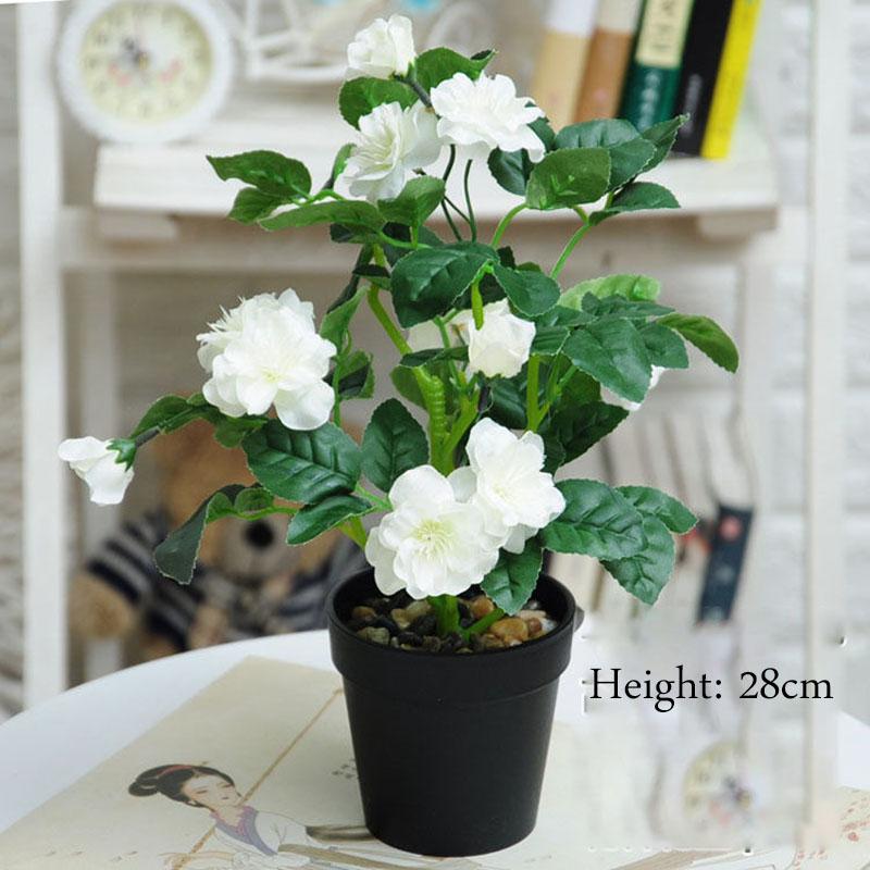 Plastic Flower Silk Flower Artificial Flower Furnishings Living Room Table Decoration Floristry Plant  Small Potted Bonsai Floor Decoration