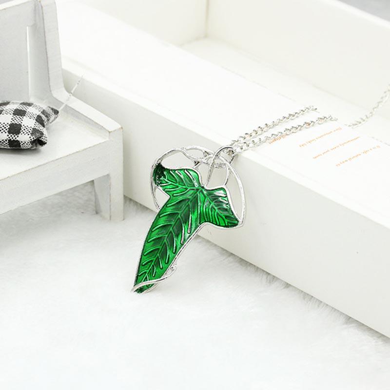 Europe and The United States Film and Ring Lord of The Rings Leaf Brooch Pendant Dual-use Type