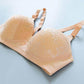 Thin Underwear Without Steel Ring Stitching Cup Surface Large Size Large Cup Bra Comfortable Gathering Sexy Breathable Adjustable Embroidered Bra