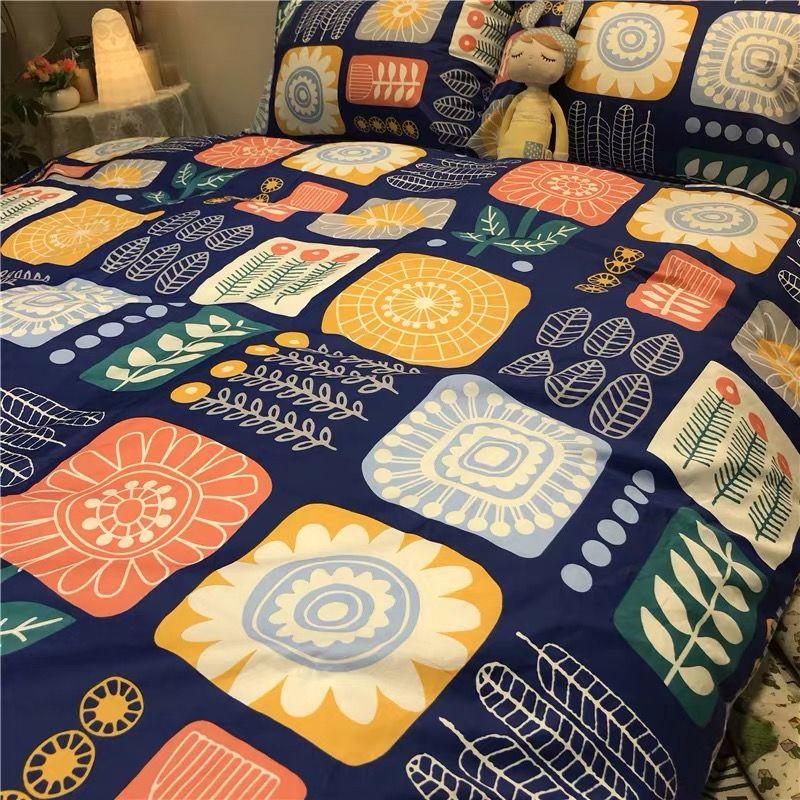 Simple Bedding Four-piece Set Single Double Light Luxury Trendy Home Student Dormitory Bedding