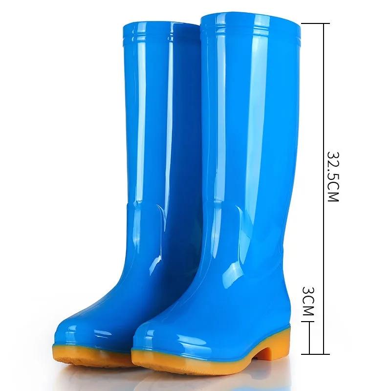 Rain Boots Women Boots for Women Waterproof Work Shoes for Girls Non-slip Knee High Water Boots Anti Skid Size 35-41