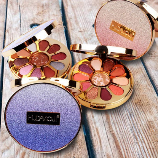 Fairy face pearlescent matte eye shadow portable eyeshadow plate girl series fairy petal eyeshadow