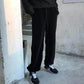 Plus Velvet Thickened Long Trousers for Female Winter Students Korean Version Loose and Thin High Waist Leisure Sports Trousers
