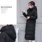 Women's Cotton-padded Winter Jacket Cotton-padded Jacket Mid-length Over The Knee Korean Thick Loose Padded Coat