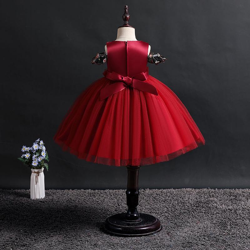 Dress Girls Costumes Princess Flower Girl Dress Children Dress Girl Sleeveless Tutu Skirt