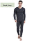 Tight Suit Thicken Plus Velvet O-neck Tops Pants Men Winter Thermal Underwear Plus Velvet Tops Pants Windproof Comfortable Soft Lining Long Sleeve