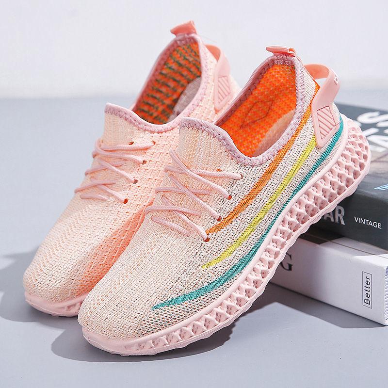Shoes Women 2021 Spring Summer New Fashion Casual Sports Shoes Mesh Single Shoes Breathable Lightweight Women